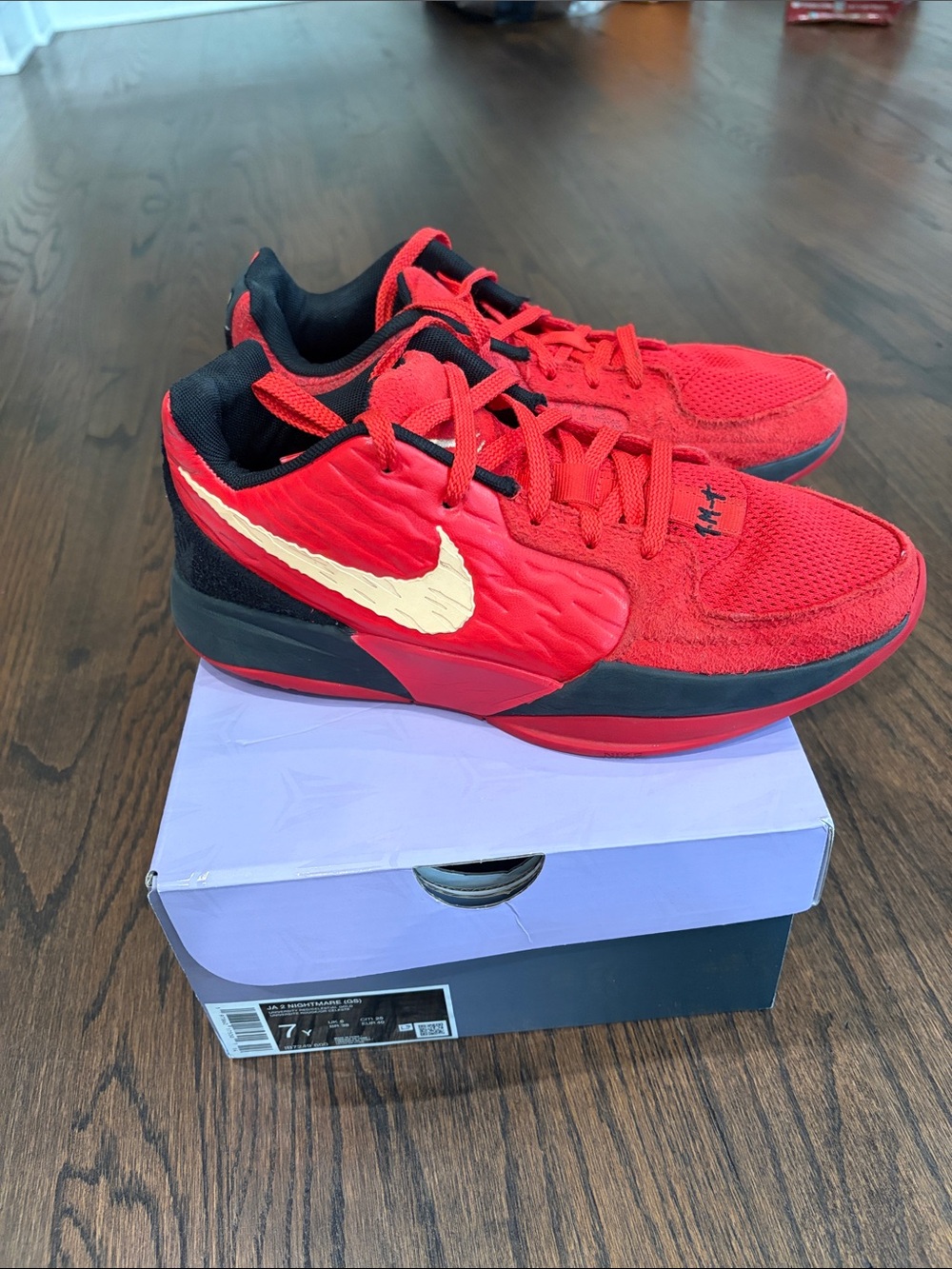 Nike Ja 2 Nightmare Size 7Y